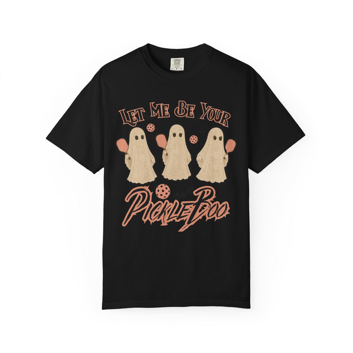 Pickleball Comfort Colors Halloween Ghost Shirt Cute Ghosts Playing Pickleball Boo Trick or Treat Fall Shirt for Pickleball Player