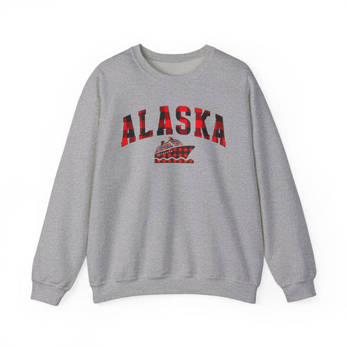 Alaska Cruise Crewneck Sweatshirt, Matching Family Shirt, Vacation Top, Buffalo Plaid