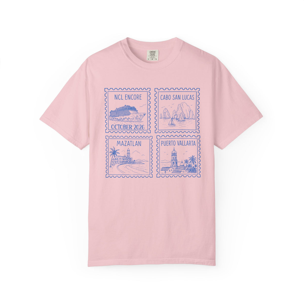 Custom Stamp Cruise Matching Family Comfort Colors Shirt