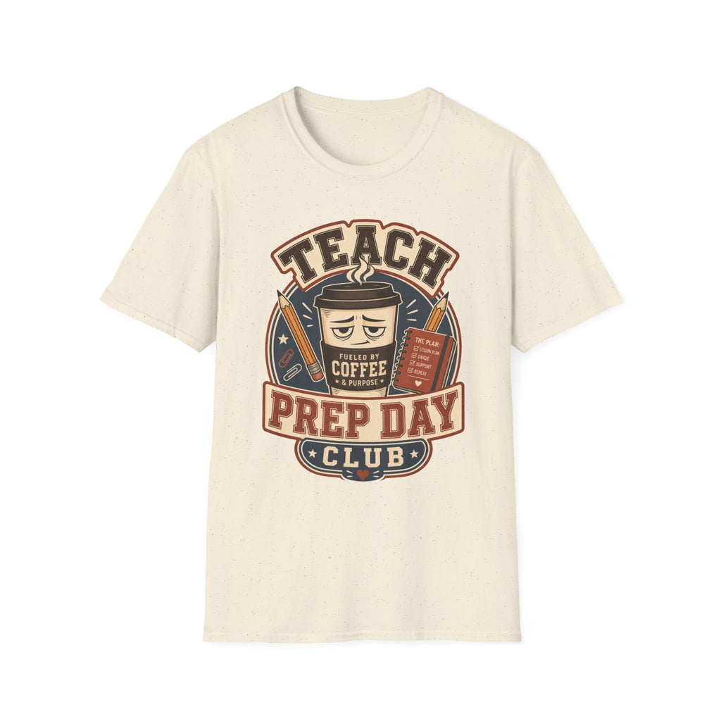 Back to School | Tired Teacher T-Shirt | Prep Day Club, Books & Lesson Plan Design