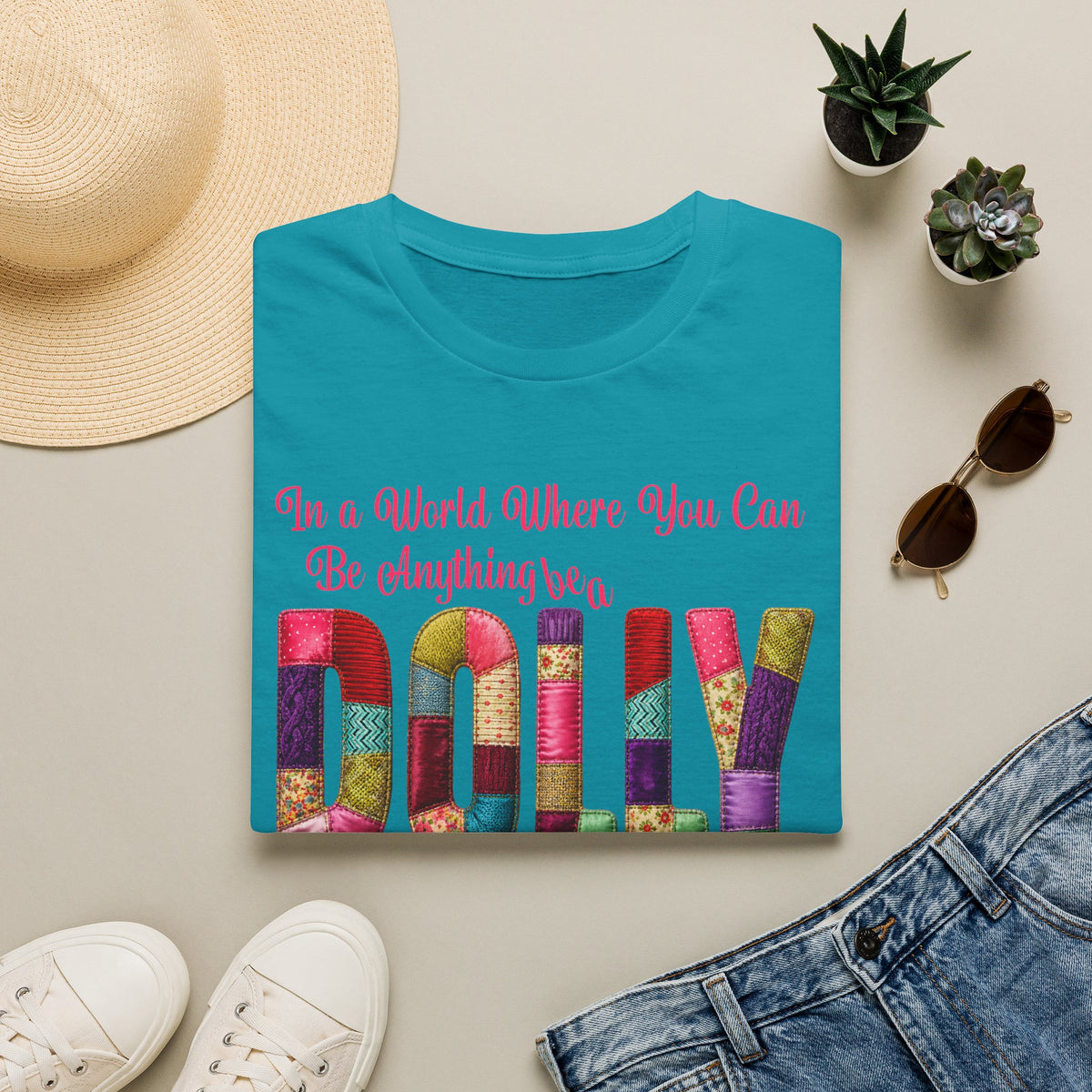 Dolly Tribute Shirt, Coat of Many Colors, Faux Quilt, Patchwork Aesthetic, Remember Dolly T-Shirt