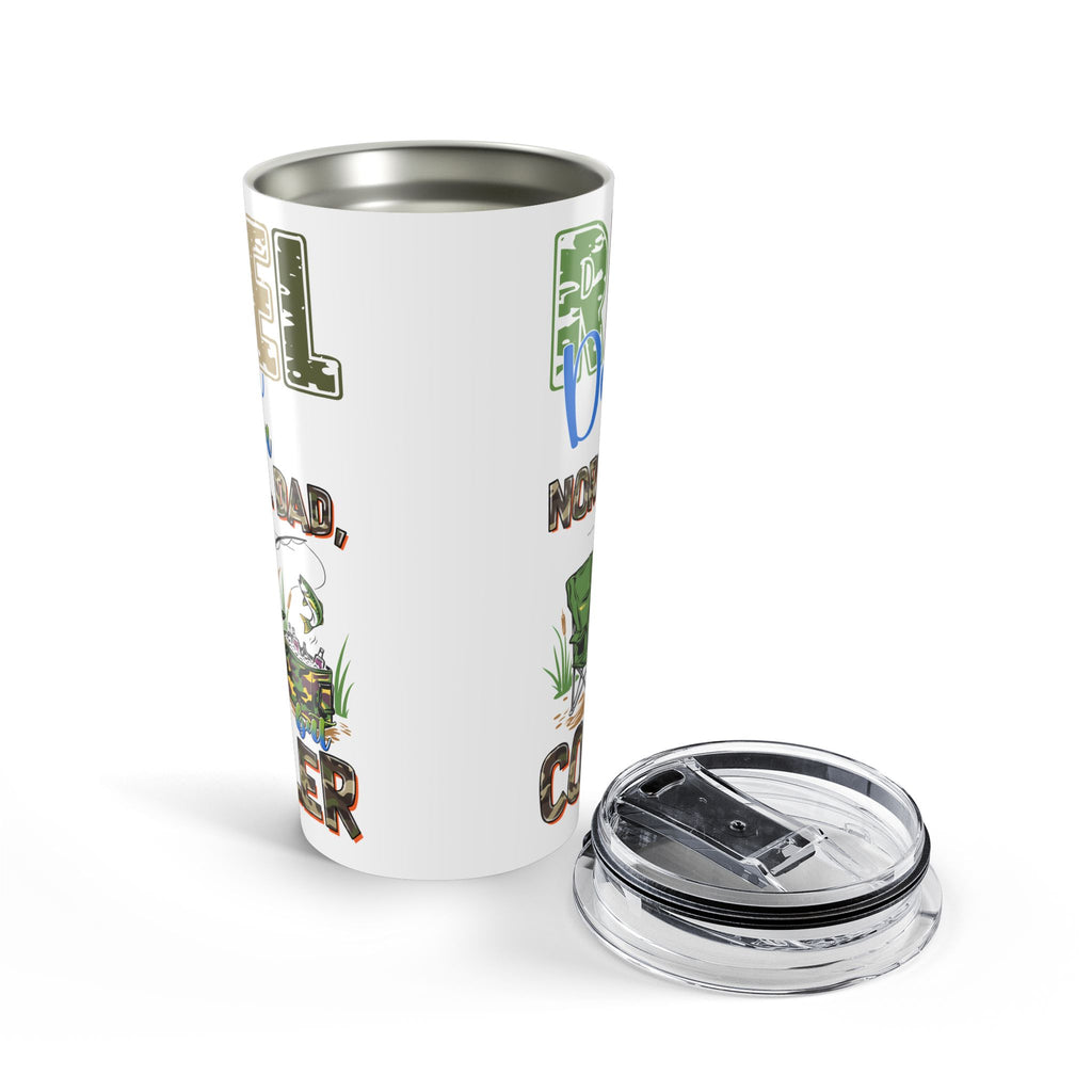 Reel Dad Funny Fishing Dad Father in Law Grandpa Gift Tumbler Coffee Tastes Better When Dad Drinks Out of This To Go Cup for Your Fisherman