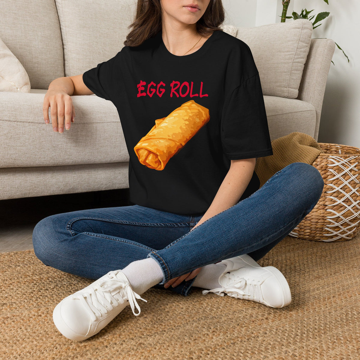 Funny Halloween Costume T-Shirt Egg Roll,  Food Costume Top, Office Group Costume Shirt, Matching Friends Family Shirt