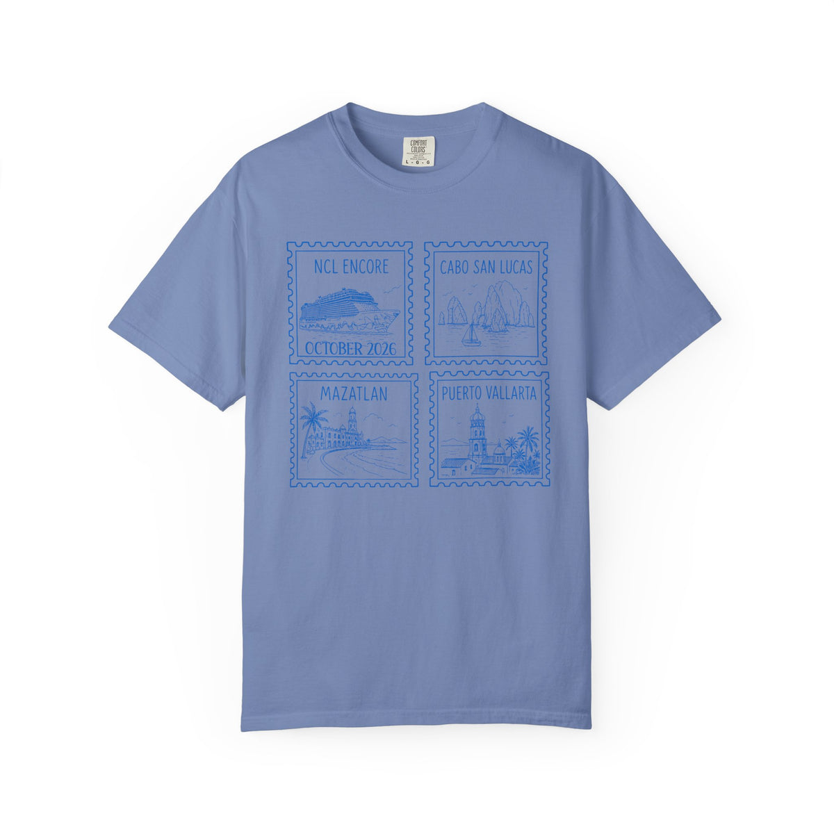 Custom Stamp Cruise Matching Family Comfort Colors Shirt