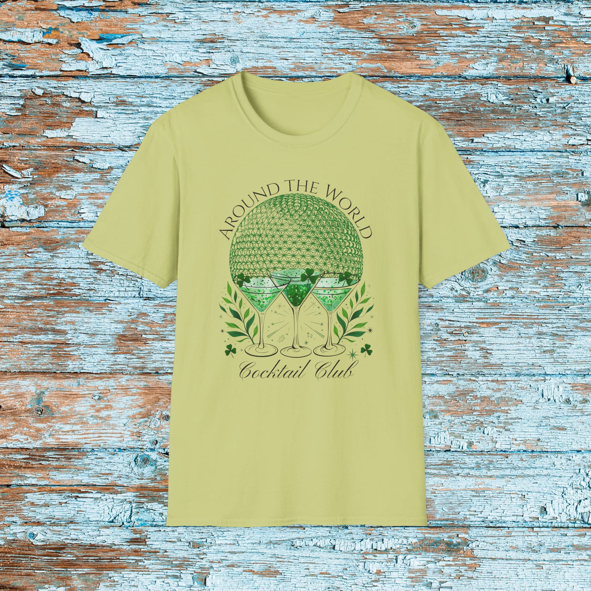 St. Patrick's Day EPCOT Drink Around The World  T-Shirt, Cocktail Club, Shamrock Shirt, Pinch Proof, Fun St. Paddy's Day