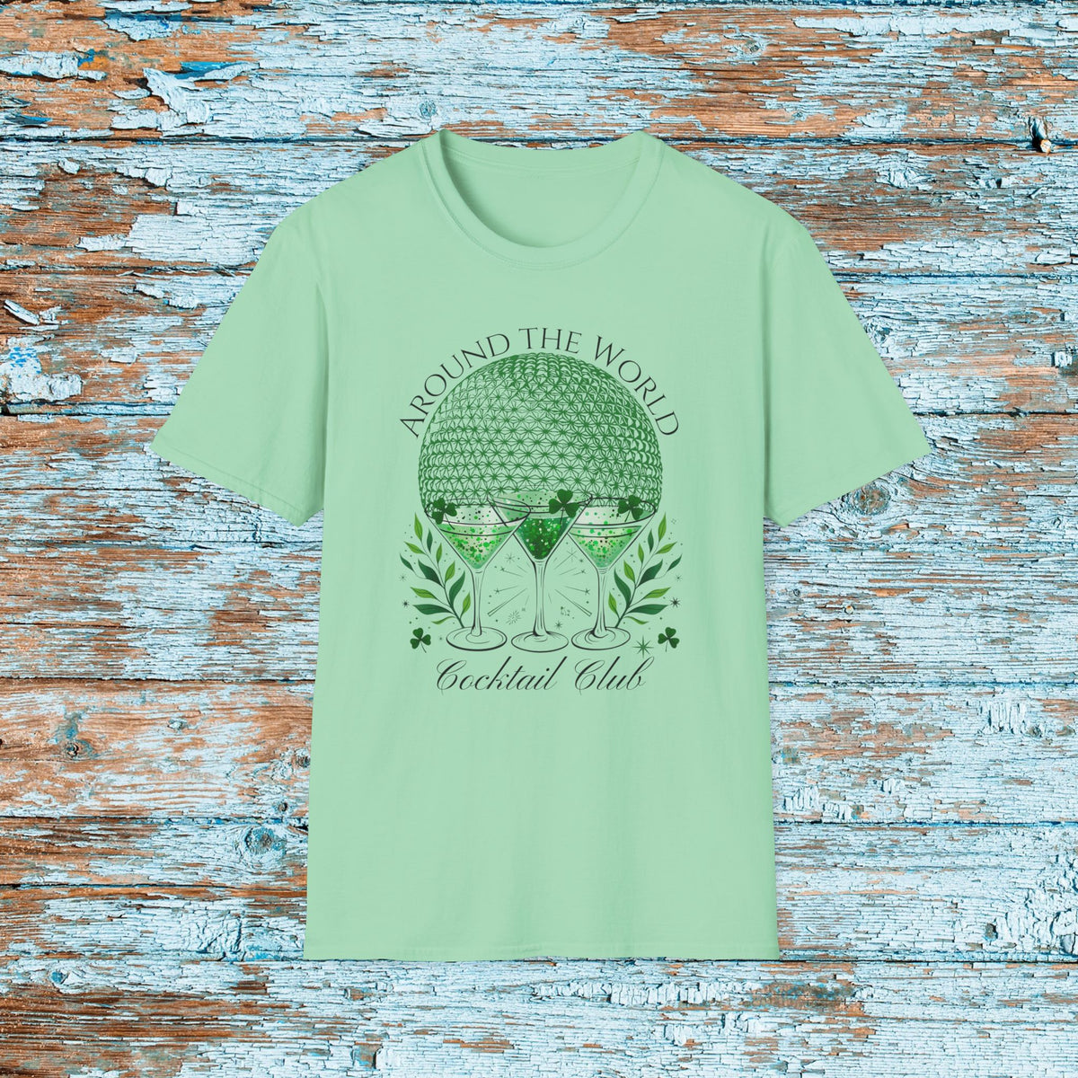 St. Patrick's Day EPCOT Drink Around The World  T-Shirt, Cocktail Club, Shamrock Shirt, Pinch Proof, Fun St. Paddy's Day