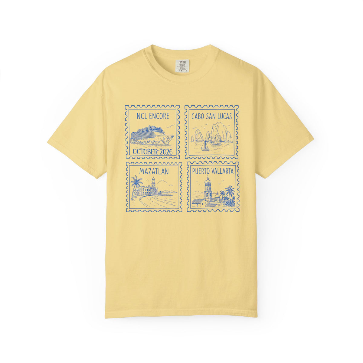 Custom Stamp Cruise Matching Family Comfort Colors Shirt