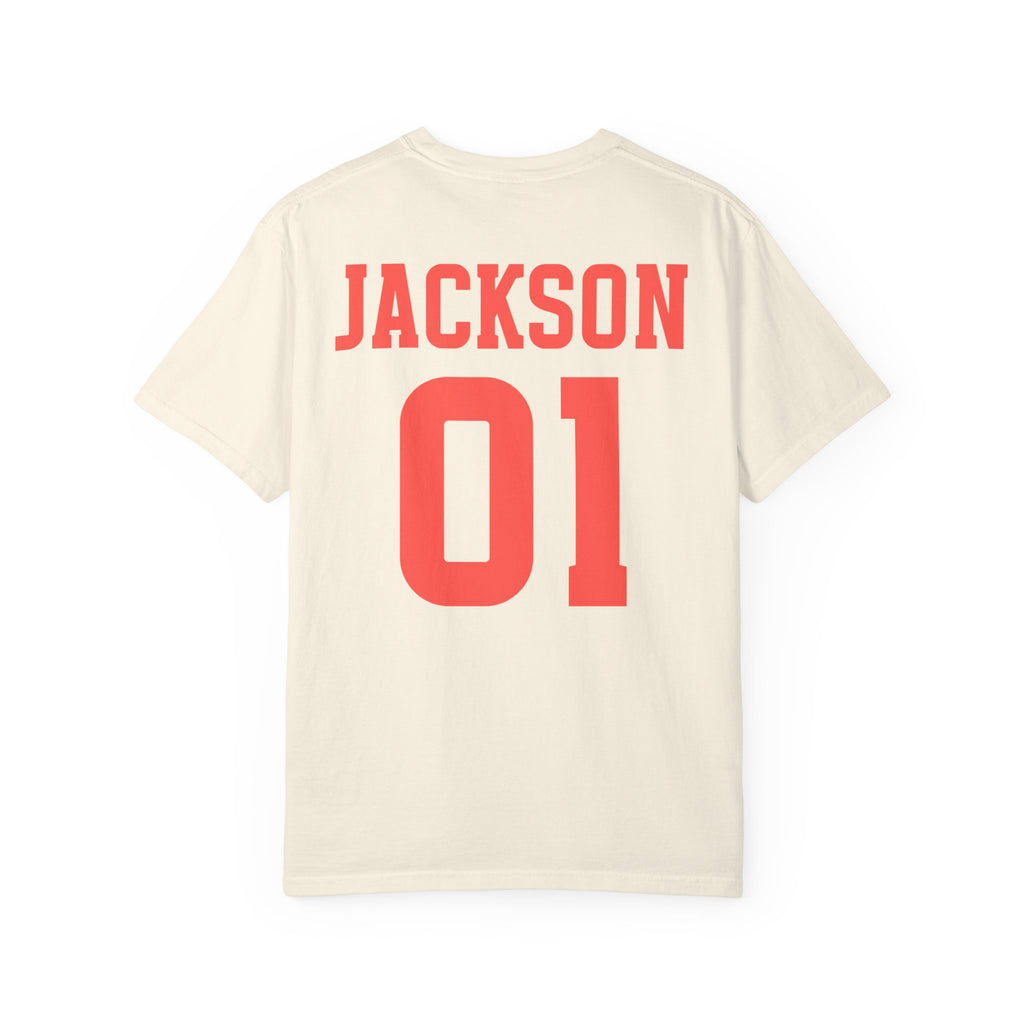 Custom Teacher Team T-shirt | Garment-Dyed School Spirit Tee, Custom Grade and School, Personalized Name & Number