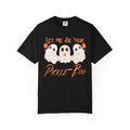 Pickleball Comfort Colors Halloween Ghost Shirt Cute Ghosts Playing Pickleball Boo Trick or Treat Fall Shirt for Pickleball Player
