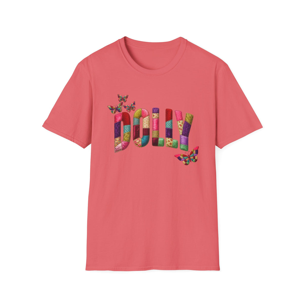 Dolly Tribute Shirt, Coat of Many Colors, Faux Quilt, Patchwork Aesthetic T-Shirt