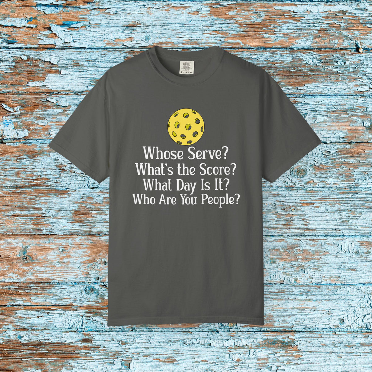 Pickleball Funny Comfort Colors Shirt Whose Serve Pickleball Memory Shirt for Her Him Mom Matching Team Pickleball Lover Player Gift