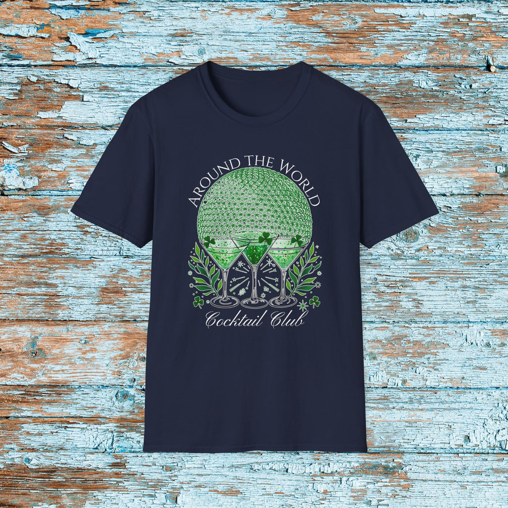 St. Patrick's Day EPCOT Drink Around The World  T-Shirt, Cocktail Club, Shamrock Shirt, Pinch Proof, Fun St. Paddy's Day