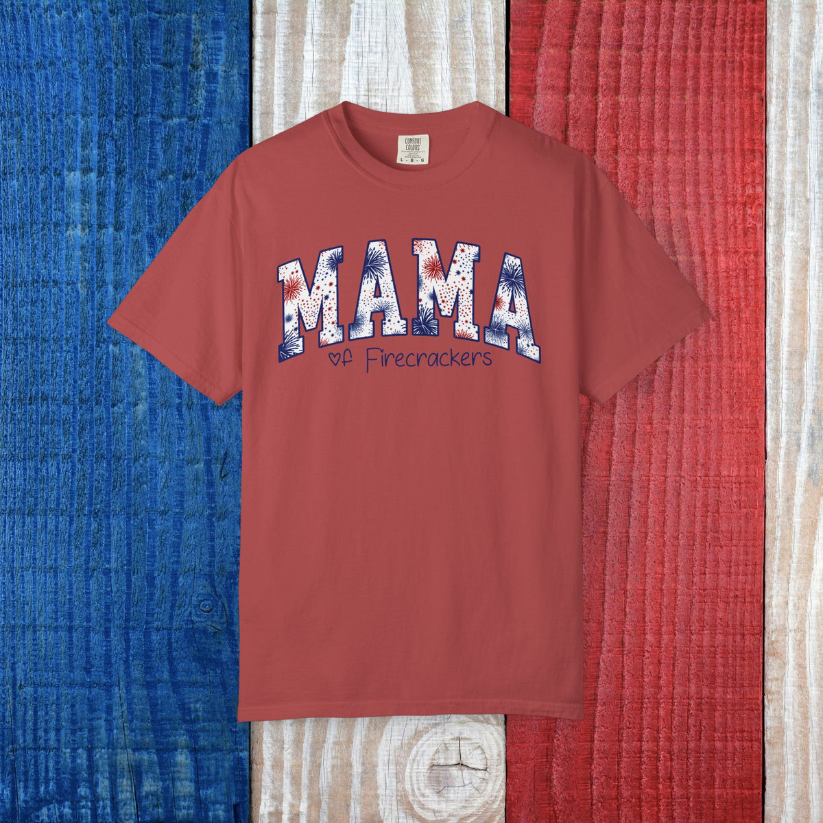 Comfort Colors Custom Name American Mama 4th of July Shirt, Independence Day Shirt, Fourth of July Mama Shirt, USA Shirt, Gift for Mom