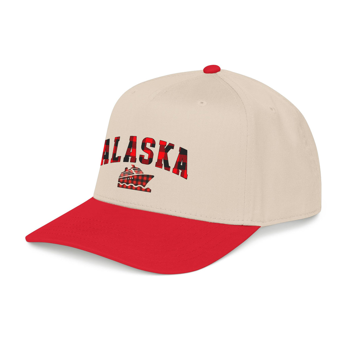 Alaska Buffalo Plaid Cruise Cap | Mid Profile Baseball Cap, Matching Family Cruise Hat