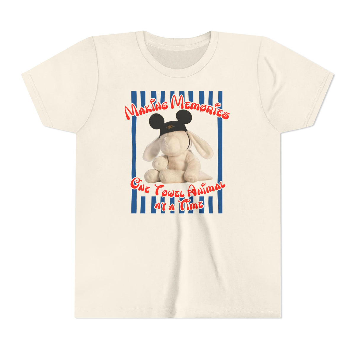 Towel Animal Cruise Youth T-shirt, Matching Family Shirt, Disney Cruise Vacation Shirt, DCL Evie Shirt
