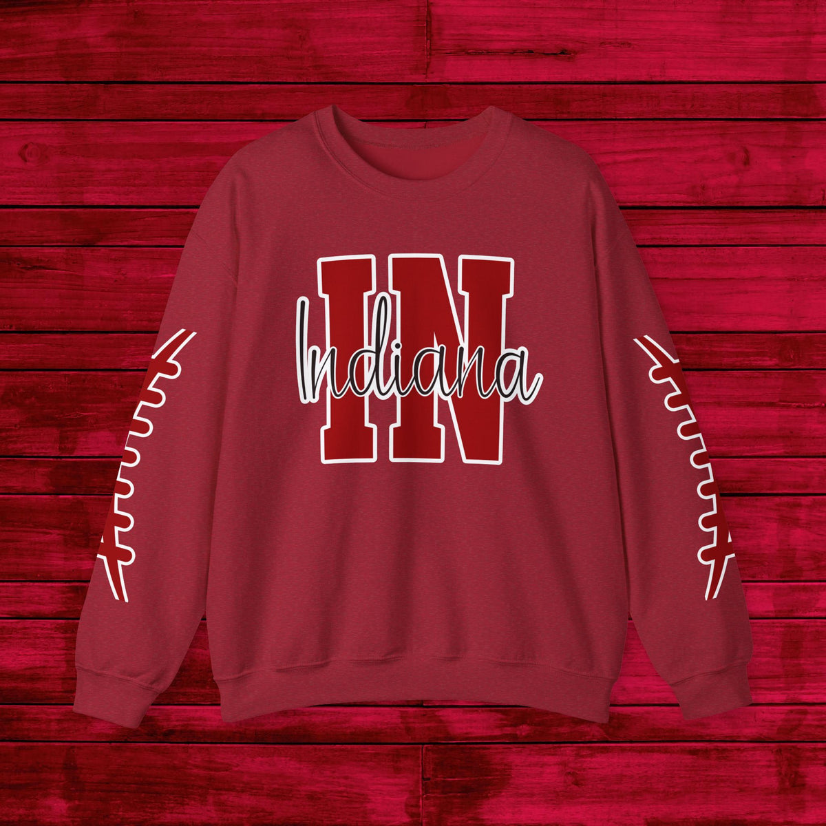 Indiana Football, Celebrate Hoosier Pride, School Spirit, College Football Fun Unisex Heavy Blend™ Crewneck Sweatshirt