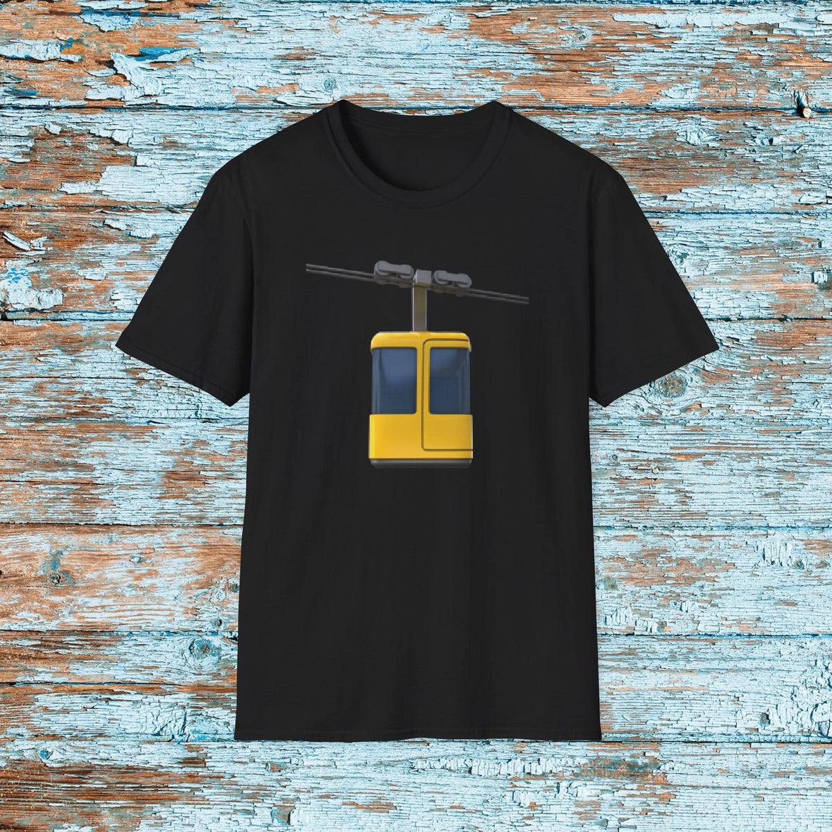 Funny SNL Aerial Tramway Emoji Sketch Unisex Softstyle T-Shirt, Group Halloween Costume, Hilarious Office Crew, Matching Coordinating Shirt