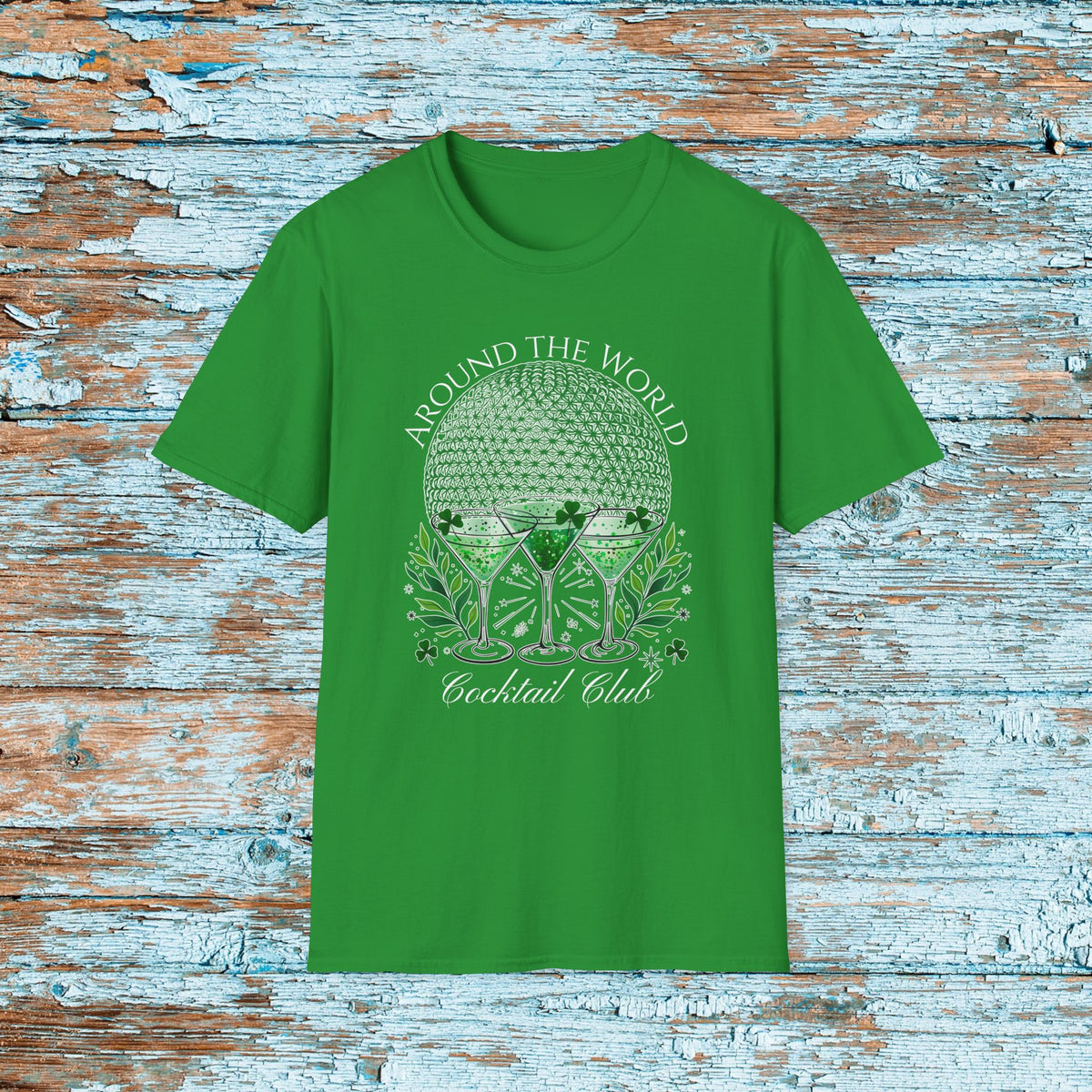 St. Patrick's Day EPCOT Drink Around The World  T-Shirt, Cocktail Club, Shamrock Shirt, Pinch Proof, Fun St. Paddy's Day