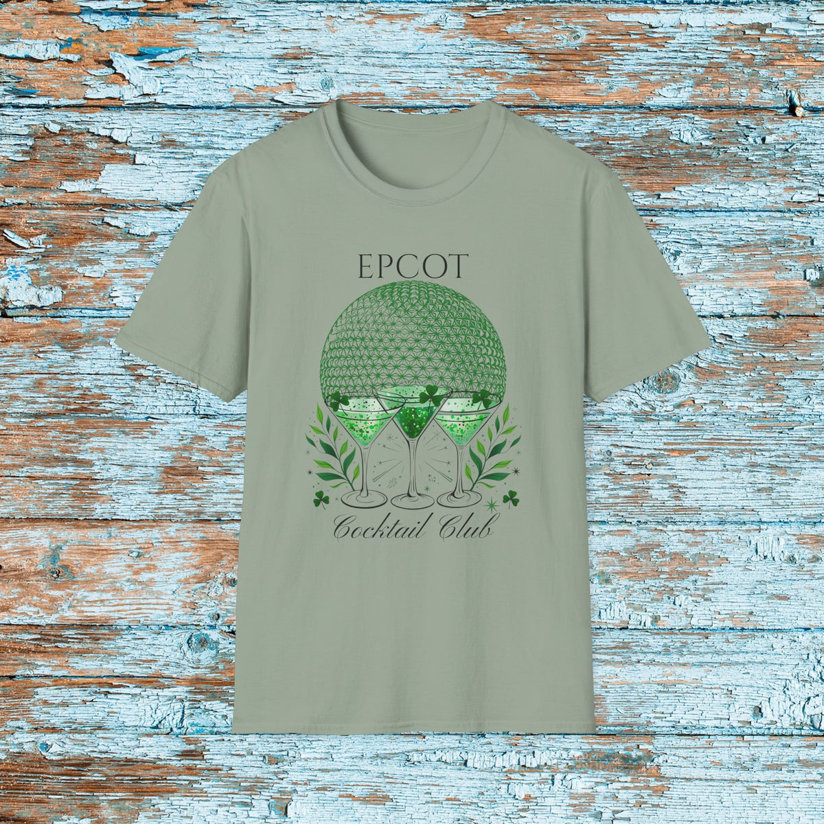St. Patrick's Day EPCOT Drink Around The World  T-Shirt, Cocktail Club, Shamrock Shirt, Pinch Proof, Fun St. Paddy's Day