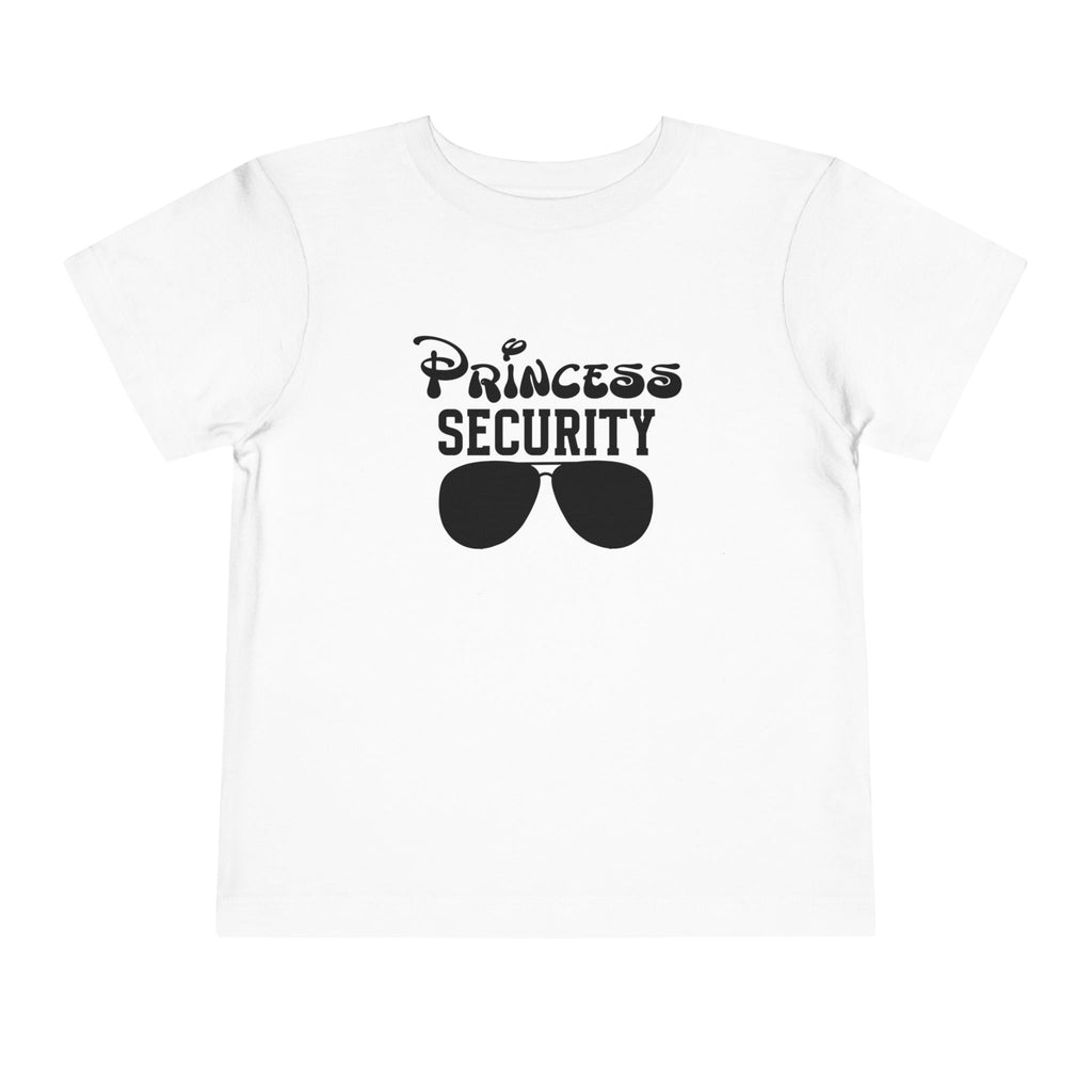 Princess Security Toddler Tee | Funny Family Matching Theme Park Disney Shirt | Sunglasses Badge Design