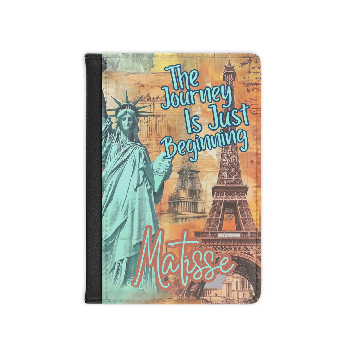 Custom Name Travel Passport Cover Personalized with Name and Phrase Graduation Birthday Gift for Traveler Bestie Friend Gift