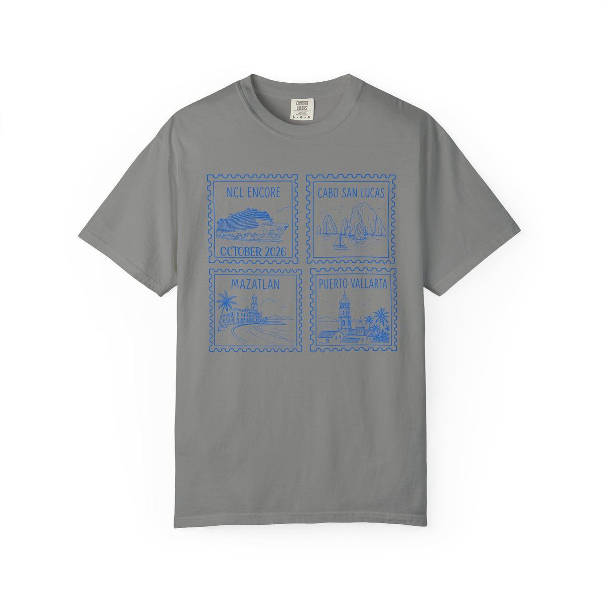 Custom Stamp Cruise Matching Family Comfort Colors Shirt