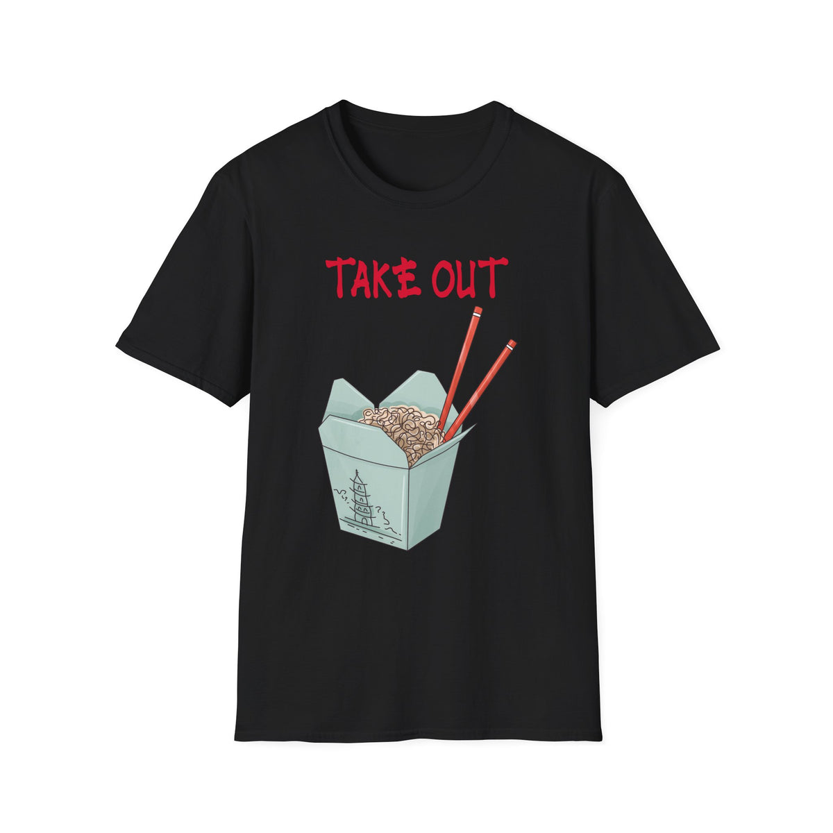 Funny Halloween Costume T-Shirt Chinese Take Out, Food Costume Top, Office Group Costume Shirt, Matching Friends Family Shirt