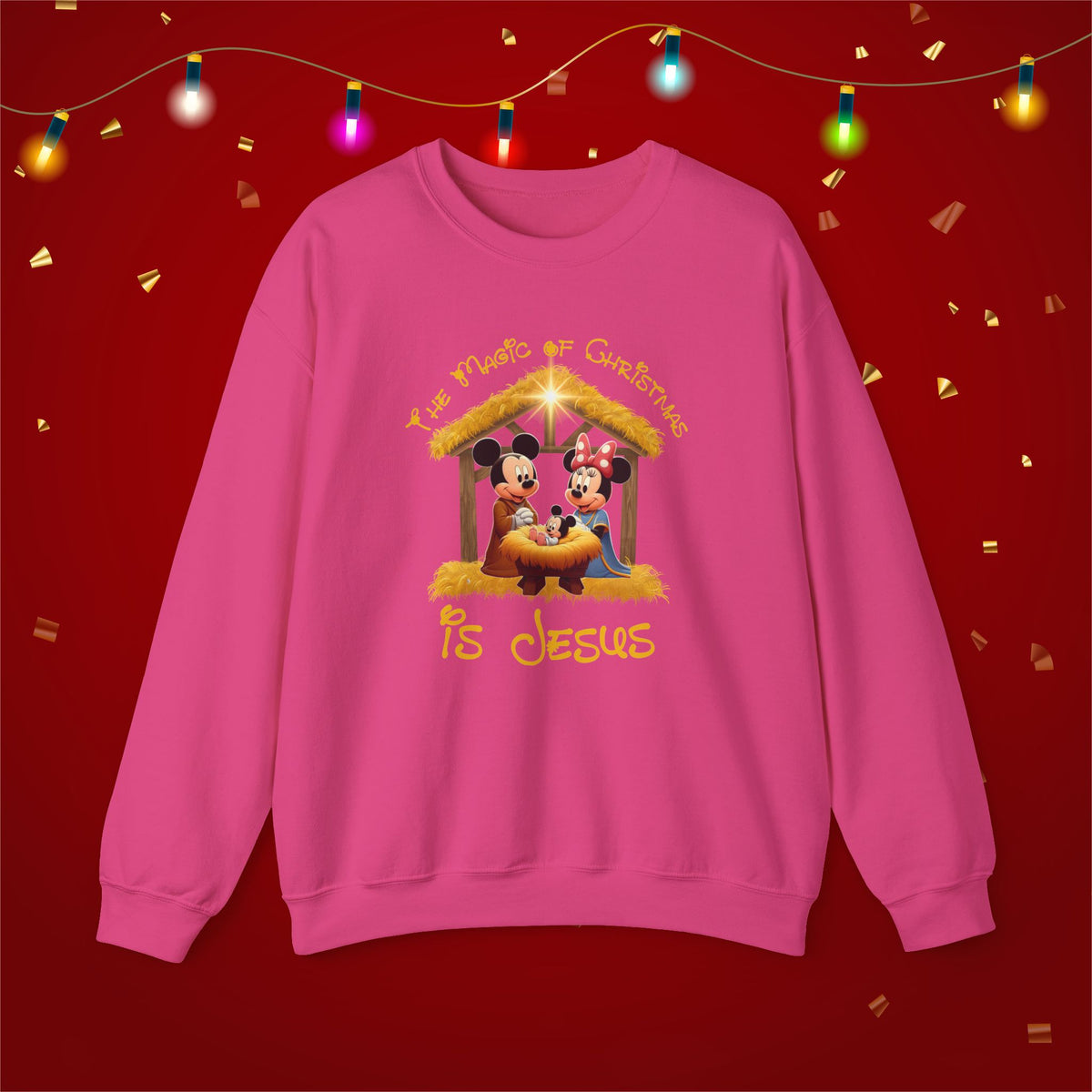 Jesus Mickey Magic Family Matching Shirts Greatest Gift of all Nativity Shirt Christian Christmas Shirt Religious Shirt Bible Verse Shirt