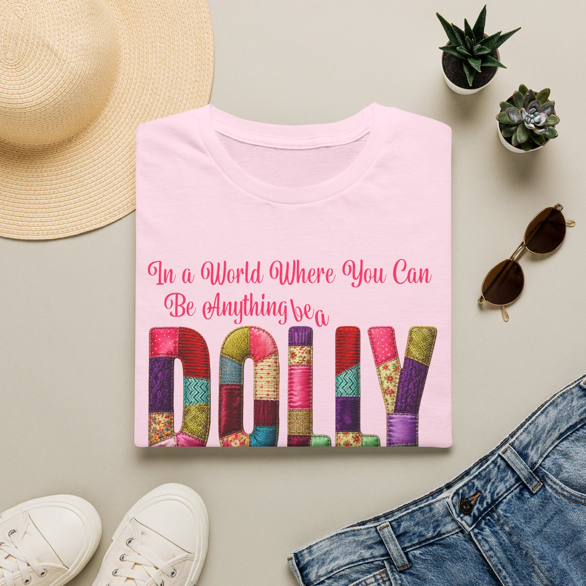 Dolly Tribute Shirt, Coat of Many Colors, Faux Quilt, Patchwork Aesthetic, Remember Dolly T-Shirt
