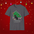 Funny Cat Christmas Shirt What? Christmas Tree Knocked Over Tee Cute Holiday Cat Lover T-Shirt Humorous Xmas Gift for Pet Owners, Soft Style