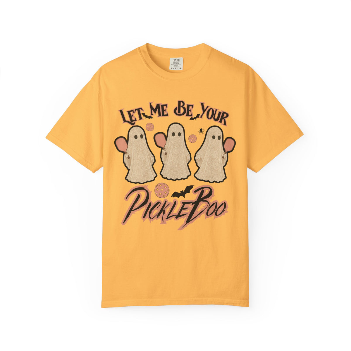 Pickleball Comfort Colors Halloween Ghost Shirt Cute Ghosts Playing Pickleball Boo Trick or Treat Fall Shirt for Pickleball Player