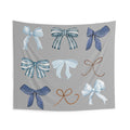 Coquette Coastal Granddaughter's Bedroom Aesthetic Indoor Wall Tapestry Home Decor for Bedroom or Dorm Room Nautical Bows Seaside