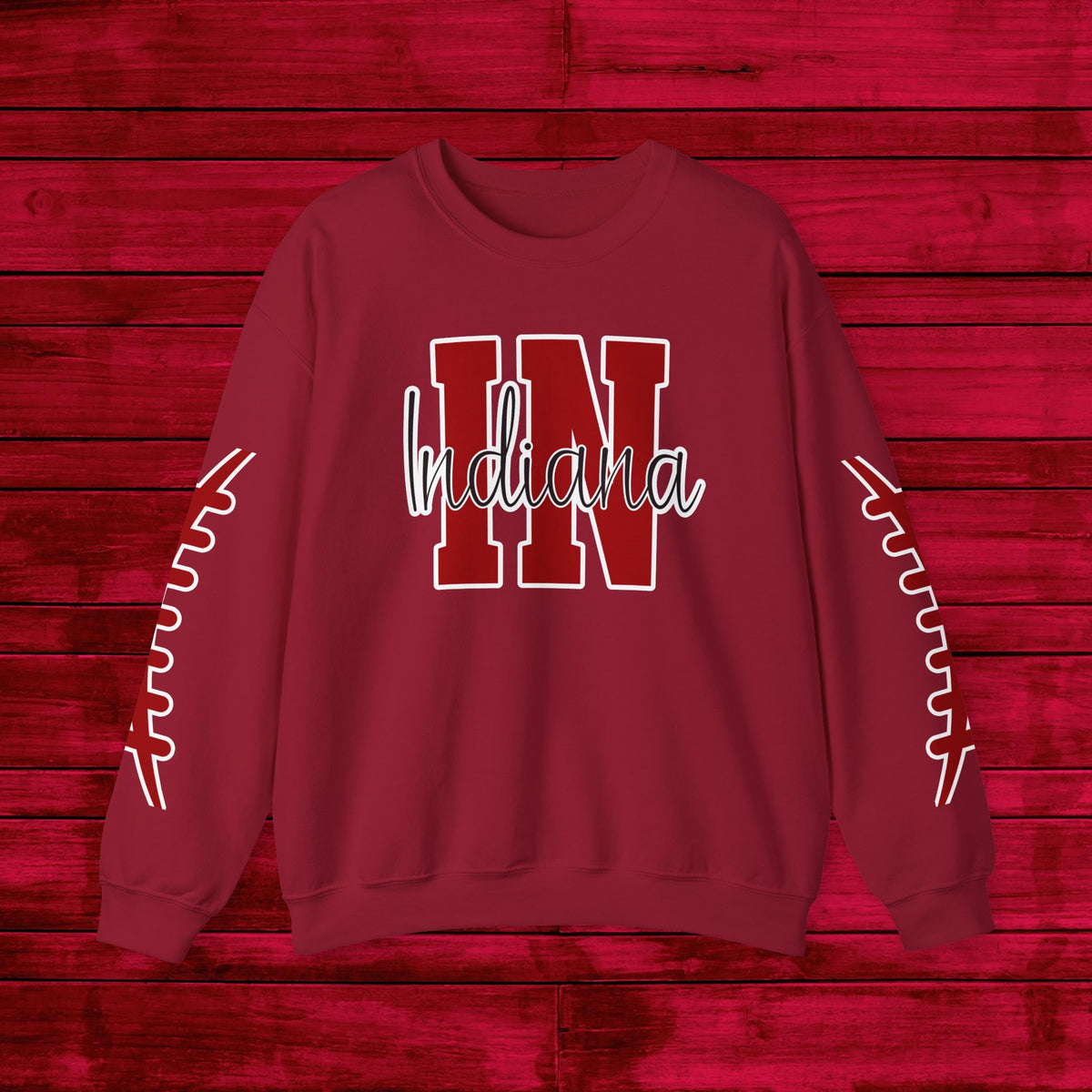 Indiana Football, Celebrate Hoosier Pride, School Spirit, College Football Fun Unisex Heavy Blend™ Crewneck Sweatshirt