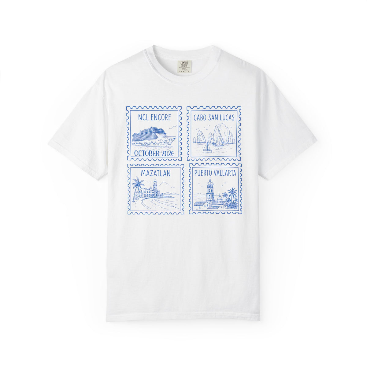 Custom Stamp Cruise Matching Family Comfort Colors Shirt