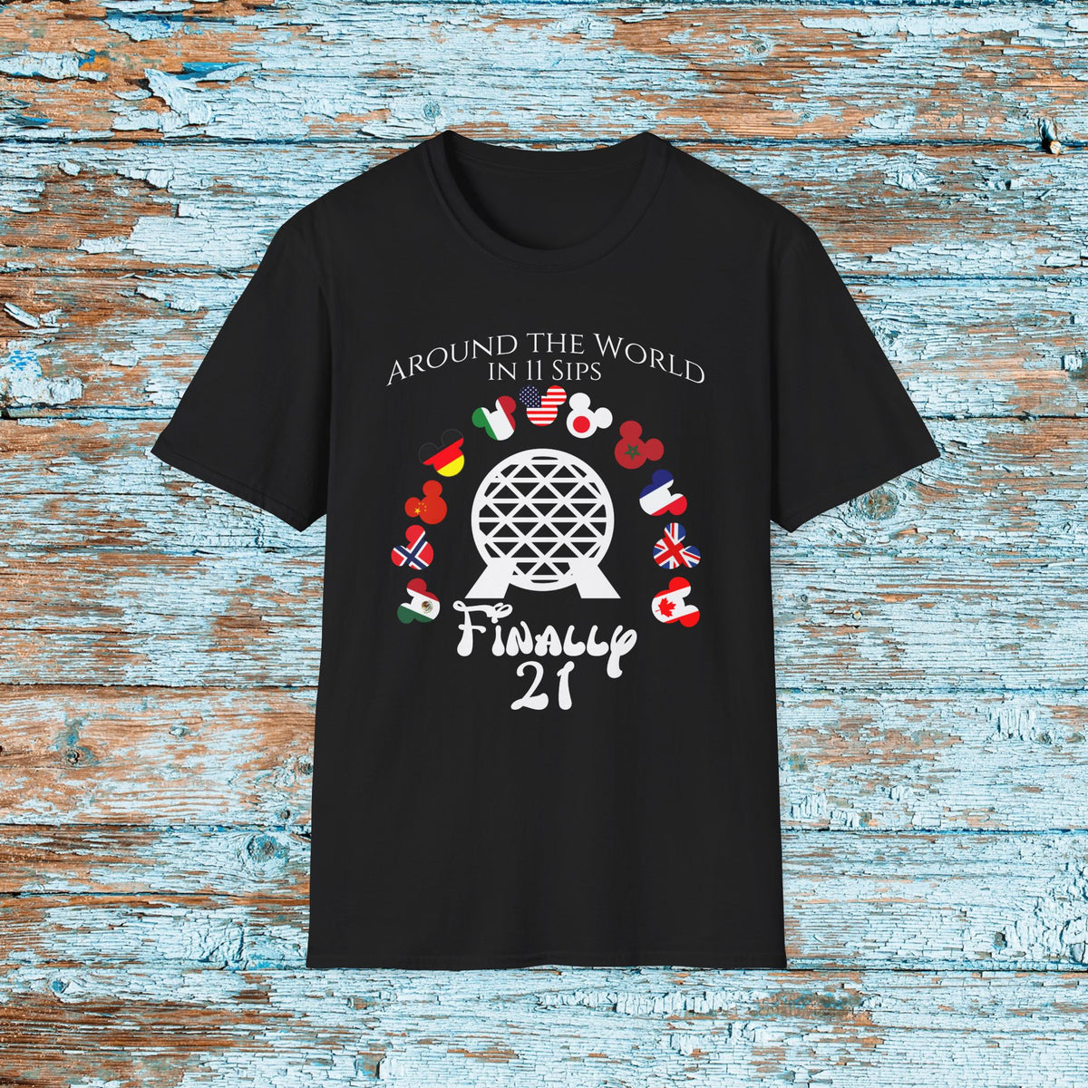 Custom Disney Epcot World Tour Birthday Comfort Colors Shirt, Drink Around The World, World Traveler Food and Wine, Drinking Squad