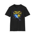 May the Court Be With You Pickleball Paddle Blue Light Saber Death Star T-Shirt