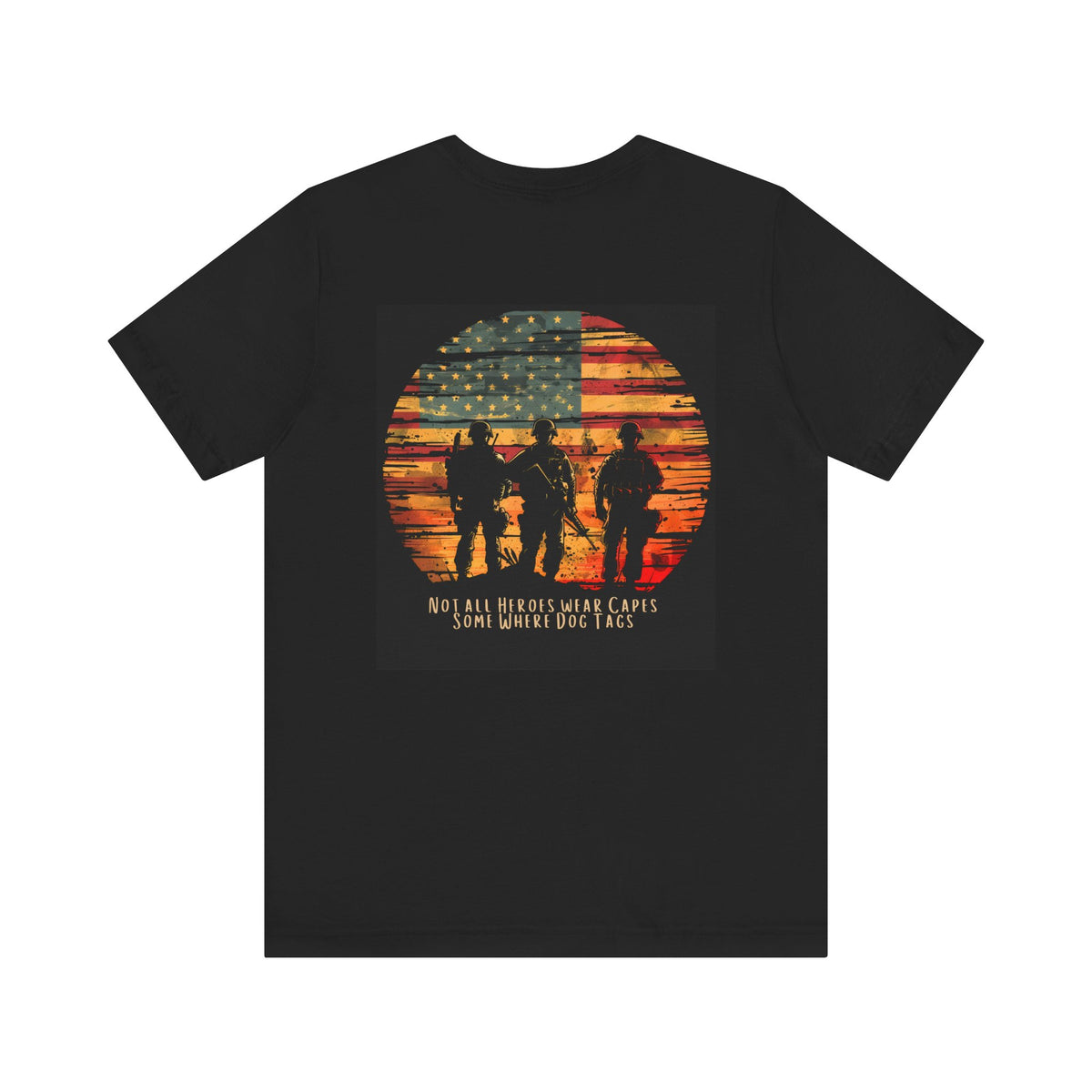 Not All Heroes Wear Capes - Military Unisex Jersey Short Sleeve Tee