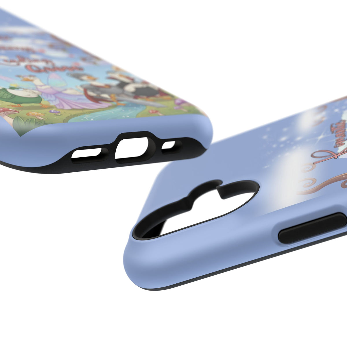 Romantic Fantasy Reading Goose iPhone Case | Silly Goose Aesthetic | Book Lover Gift | Cute Fantasy Phone Cover | Fairy Tale Art