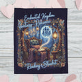 Book Lover Reading Fantasy Romance Velveteen Plush Blanket - Gift for Bookish Girl, Bookclub Best Friend, Daughter, Mom, Wife Cozy, Literary