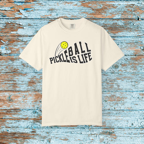 Comfort Colors Pickleball is Life Pickleball Paddle T-shirt Matching Team Shirt Gift for Mom Dad Pickleball Lover Player Gift