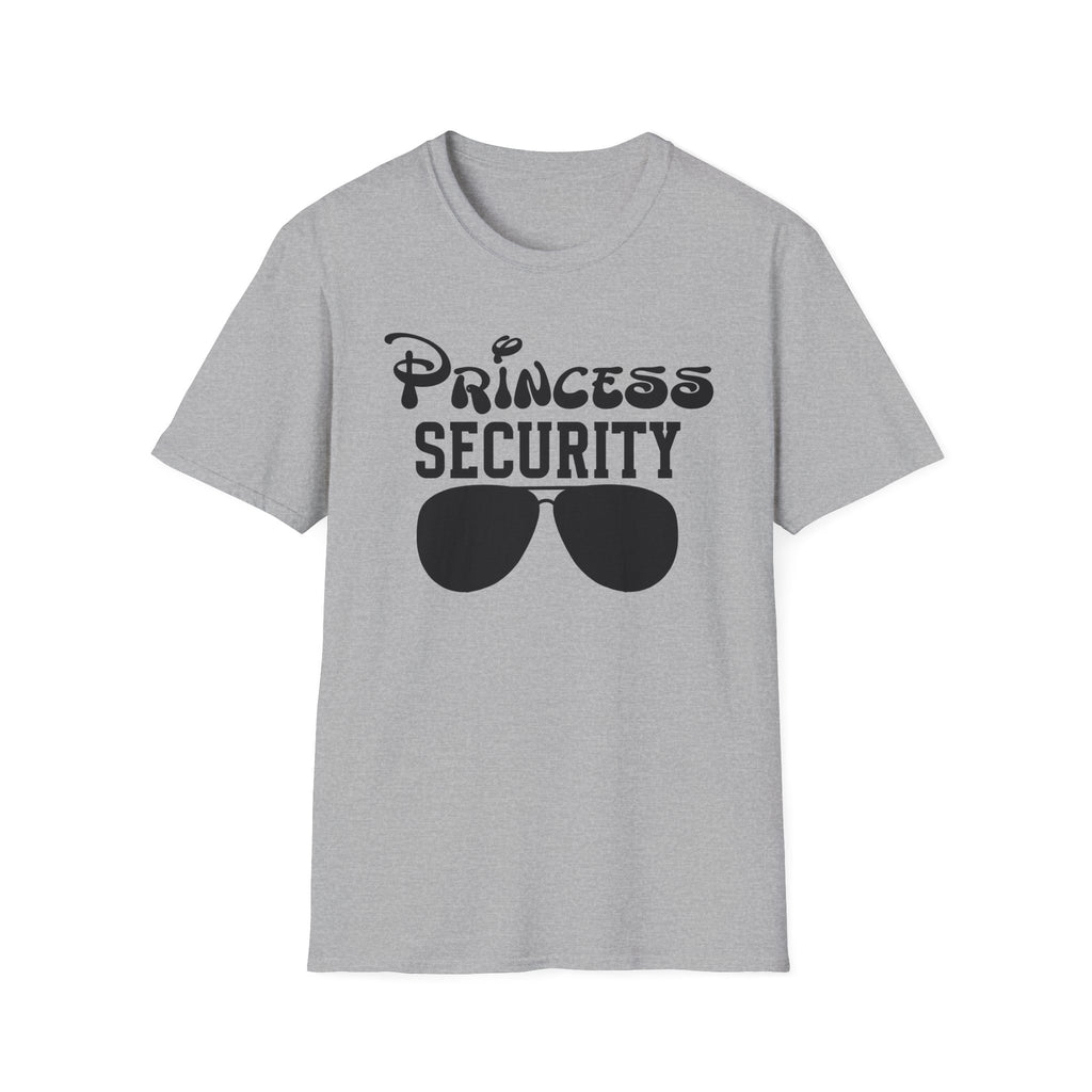 Princess Security T-Shirt | Funny Sunglasses Design | Family Matching Theme Park Disney Tee