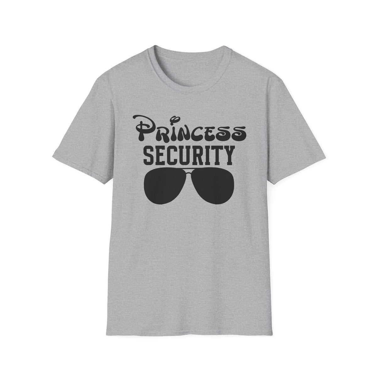 Princess Security T-Shirt | Funny Sunglasses Design | Family Matching Theme Park Disney Tee