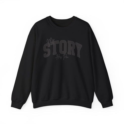 Christian Crewneck Sweatshirt, Jesus Shirt, God and Jesus Lover, Small Group Shirt. Church Sweater, Witness for Christ, His Pen Dark Font