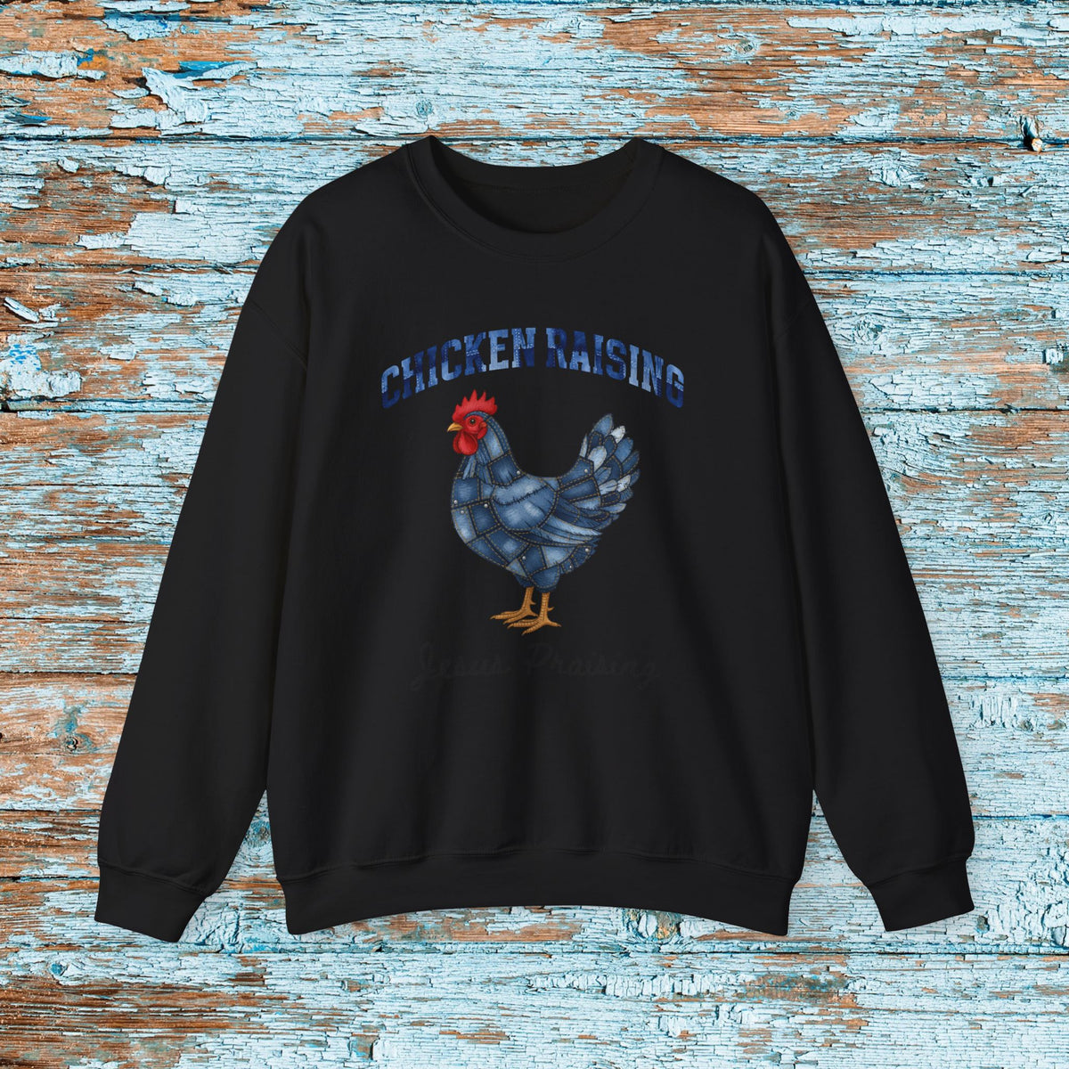 Christian Patchwork Chicken Sweatshirt, Cute Christian Shirt For Women,Jesus Shirt Christian Gift, Faith Based Shirt,Love and Grace Shirt