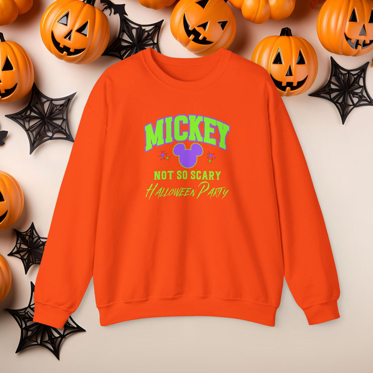 Mickey Halloween Witch Hat Coquette Bow Crewneck Cute Fall Fun Spooky Pumpkin Cozy Season Sweatshirt for Magical Park Not So Scary Party
