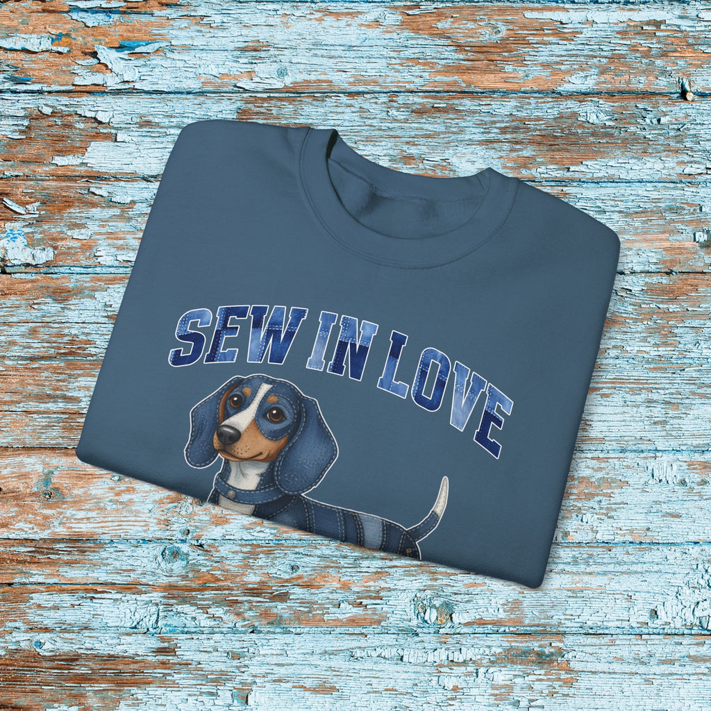Dachshund Patchwork Sweatshirt, Weenie Mom Crewneck Sweatshirt Dachshund Lovers Gift , Funny Dachshund Owner Gift, Wiener Dog Mom Sweatshirt