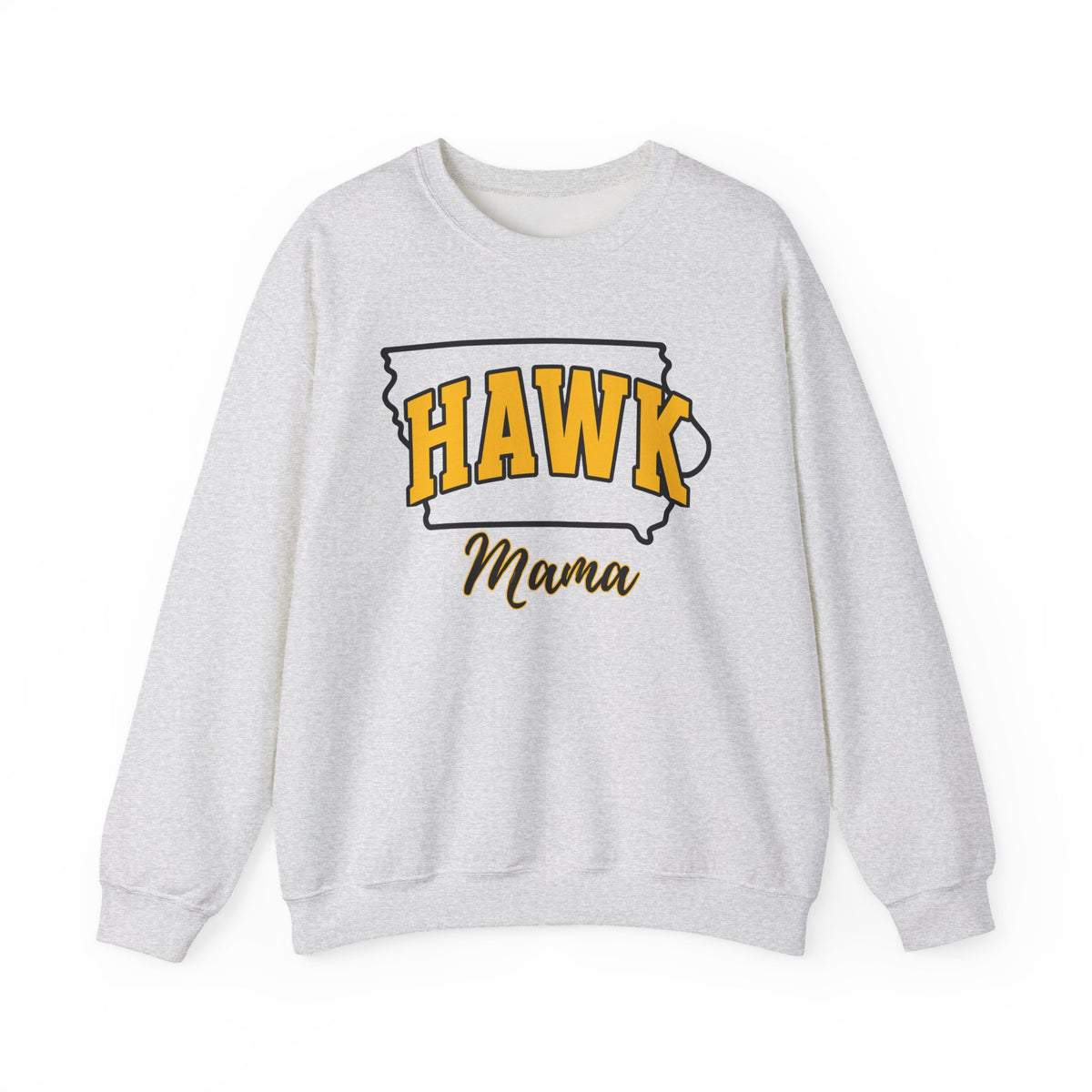 Custom Hawk Mama, Iowa Pride, University School Sweater, Fun Mom Shirt, Freshman Mom Gift, Unisex Crewneck Sweatshirt