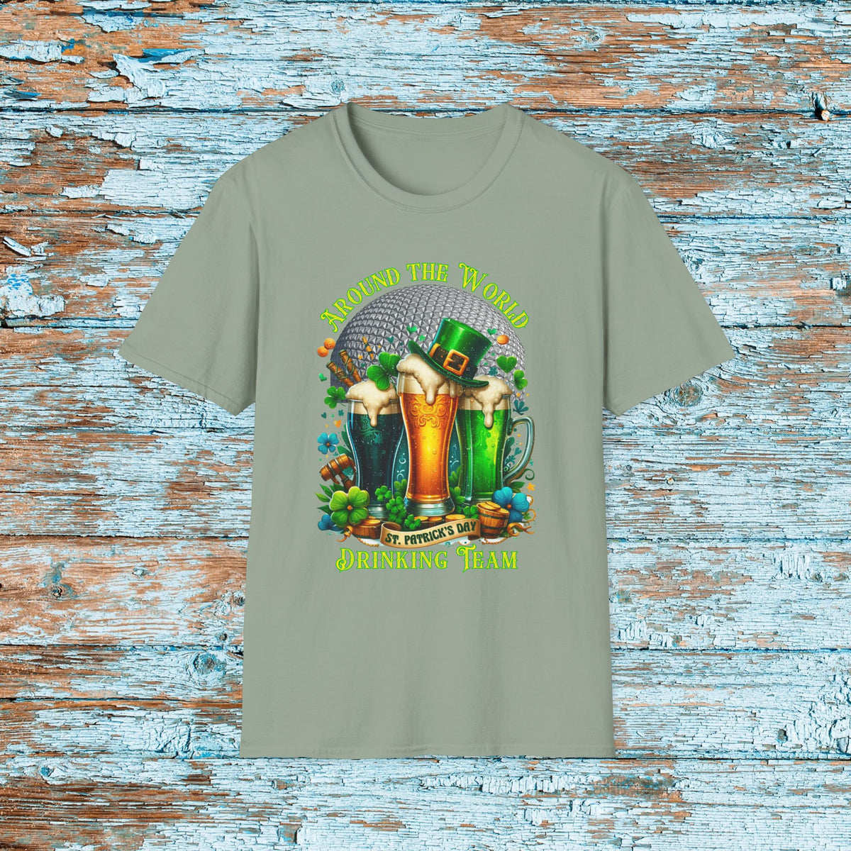 St. Patrick's Day EPCOT Drink Around The World  T-Shirt, Irish Drinking Club, Shamrock Shirt, Pinch Proof, Fun St. Paddy's Day