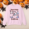 Funny Halloween Cat Ghost Crewneck Cute Fall Fun Spooky Pumpkin Cozy Season Sweatshirt