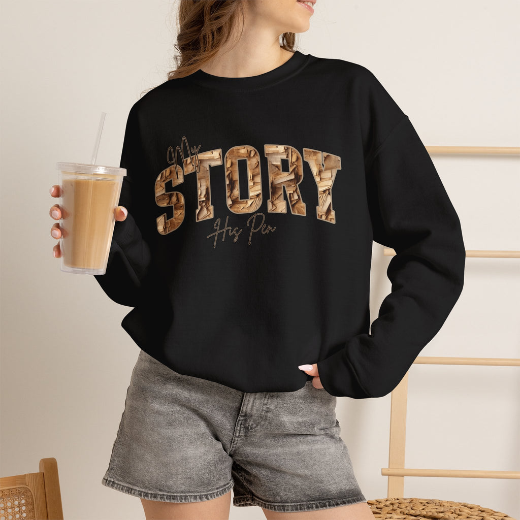 Christian Crewneck Sweatshirt, Jesus Shirt, God and Jesus Lover, Small Group Shirt. Church Sweater, Witness for Christ, His Pen, Pages Paper